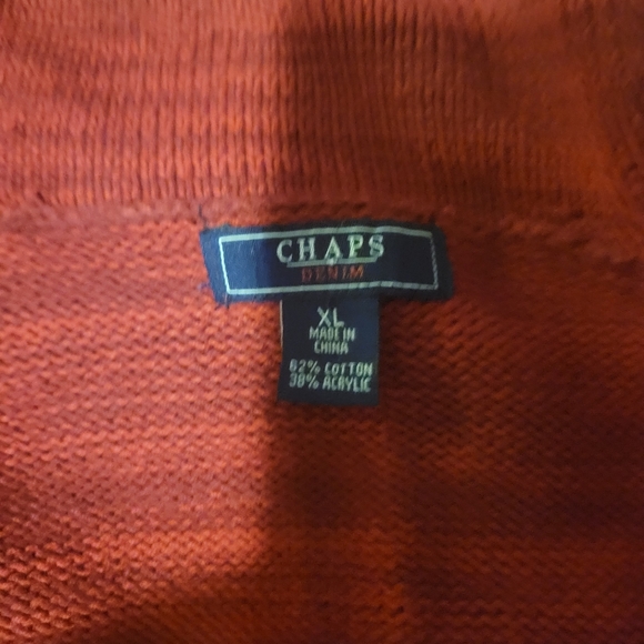 VINTAGE Chaps Southwestern Sweater Vest. Sz. XL - Picture 6 of 7